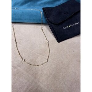 Ross-Simons Bezel-Set Lab-Grown Diamond Necklace in 18k Gold Plate 16 inches